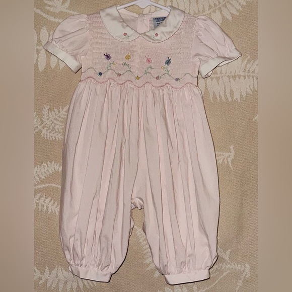 ❗️SOLD❗️ Friedknit Creations Baby Girl Size 3 Months Butterfly Bubble - Picture 1 of 3